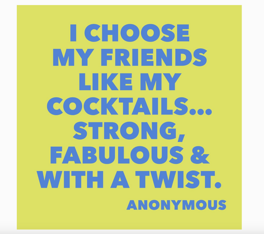 Funny Cocktail Napkins | Friends Like My Cocktails