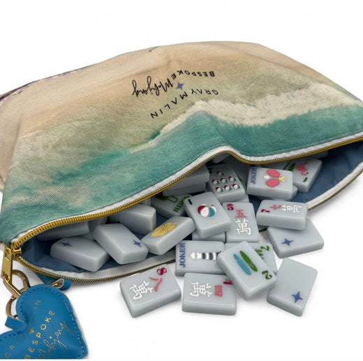 Gray Malin Beach Club Mahjong Tiles - Ocean Blue