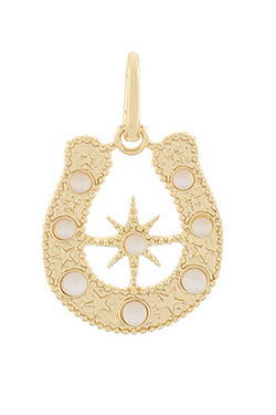 Textured Horse Shoe Charm
