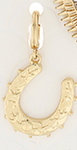 Gold Horseshoe Charm