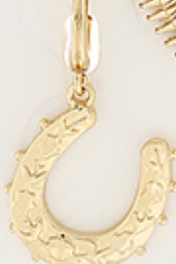 Gold Horseshoe Charm