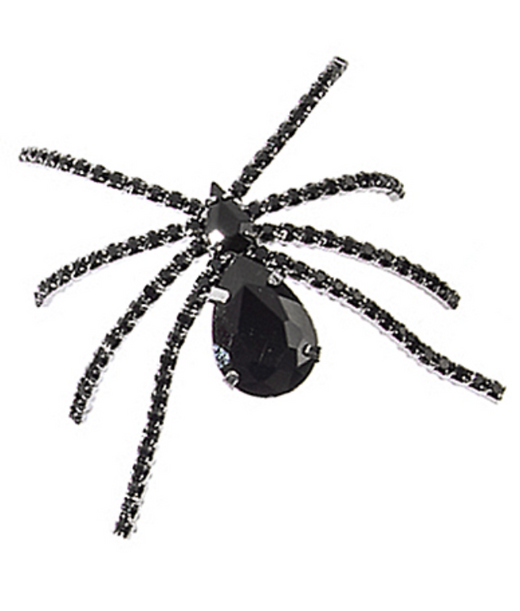 Crystal Spider Pin