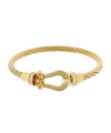 Horsebit Wire Bangle Bracelet