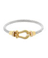 Horsebit Wire Bangle Bracelet
