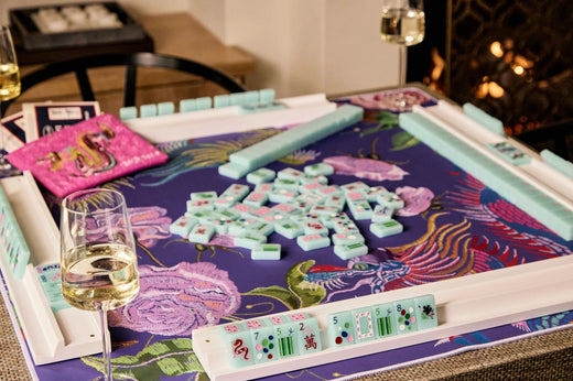 Springtime Safari - Sky Blue by Bespoke Mahjong