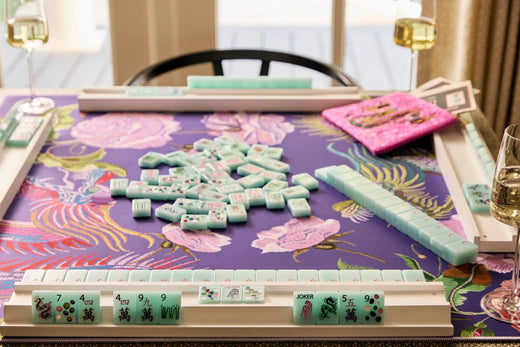 Springtime Safari - Sky Blue by Bespoke Mahjong