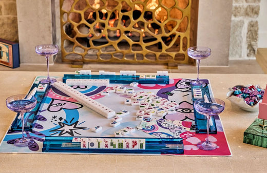 Lucky Charms Mahjong Tiles by Bespoke - Bright White