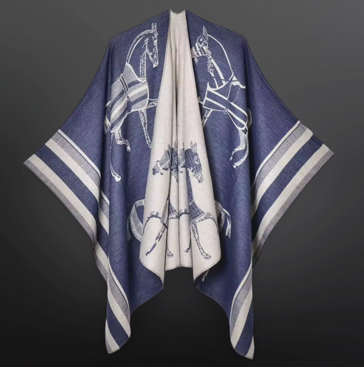 Equestrian Saddle Blanket Horse Scarf