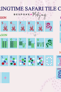 Springtime Safari - Sky Blue by Bespoke Mahjong