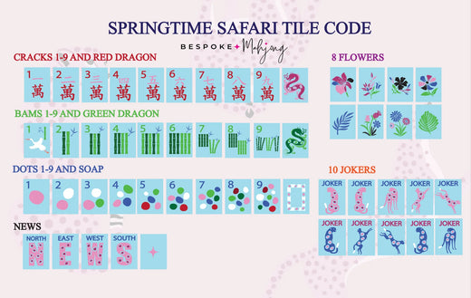 Springtime Safari - Sky Blue by Bespoke Mahjong