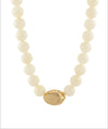 Marble Stone Ball Necklace