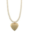 Puffy Heart Cord Necklace