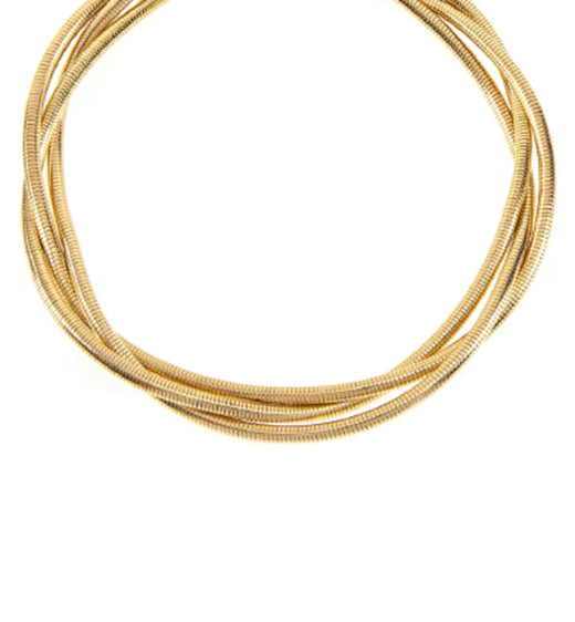 Three Omega Intertwined Necklace