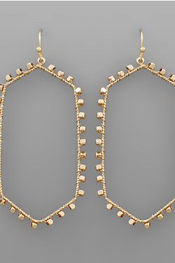 Deco Hexagon Earrings