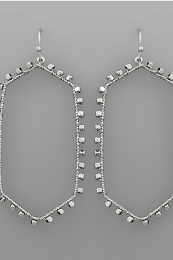 Deco Hexagon Earrings