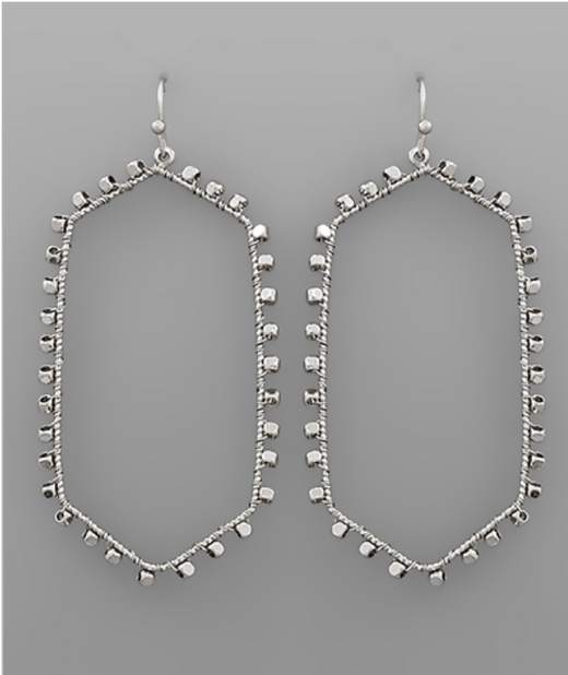 Deco Hexagon Earrings