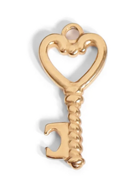 Heart Key Charm