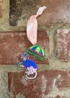 Martini Monkey Acrylic Ornament