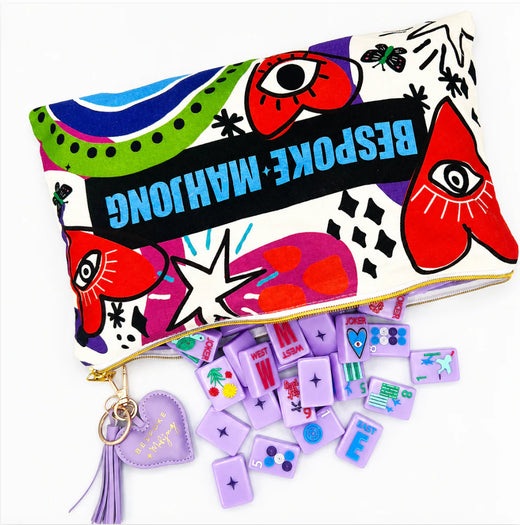 Lucky Charms Mahjong Tiles by Bespoke - French Lavender