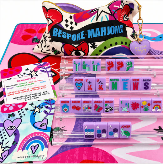 Lucky Charms Mahjong Tiles by Bespoke - French Lavender