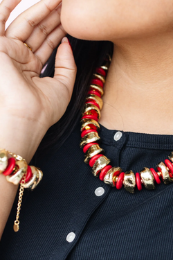 Golden Grove Beaded Bracelet