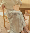 Metallic Pleated Skirt