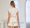 Belted Faux Leather Short