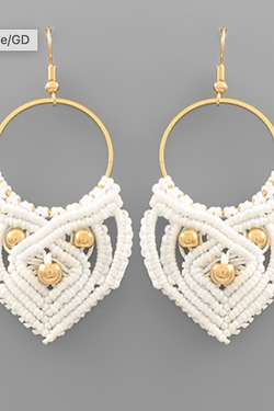 Crochet & Ball Earrings