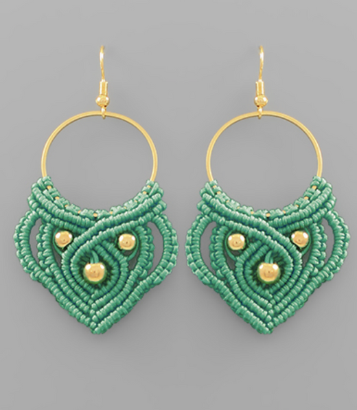 Crochet & Ball Earrings