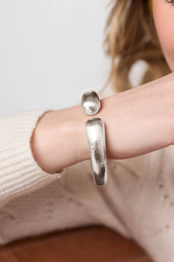 Julie Vos, Solara Demi Cuff - Silver
