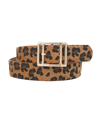 Leopard Print Belt