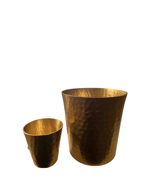 Gold Hammered Vase