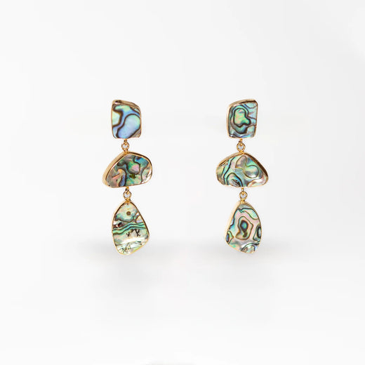 Stacked Abalone Earring