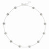 Julie Vos, Valencia Delicate Station Necklace - Silver