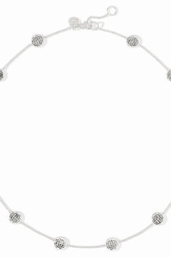 Julie Vos, Valencia Delicate Station Necklace - Silver