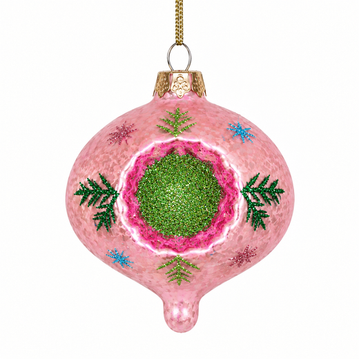 Reflector Drop Glass Ornament