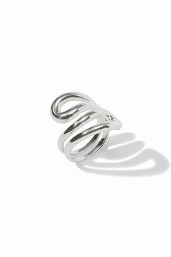 Julie Vos, Wave Wrap Ring - Silver