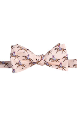 Fist Pump Jockey Horse Racing Bowtie