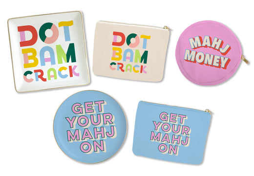 Mahjong Cocktail Napkin - Dot Bam Crack