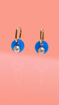 Deco Glam Medallion Oval Hoops