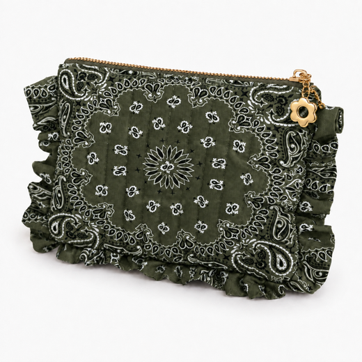 Bandana Ruffle Everything Pouch