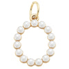 Pearl-Studded Letter Charm