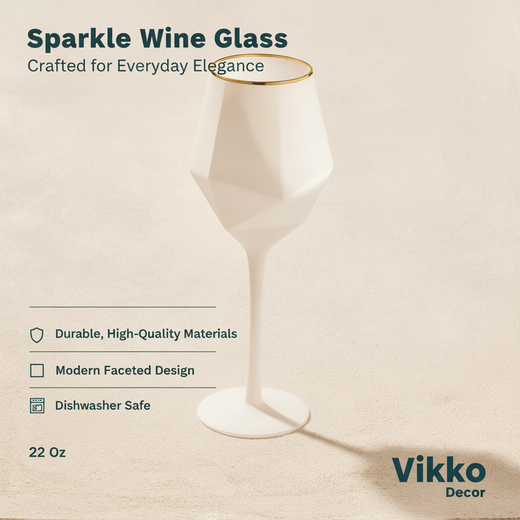 Sparkle  Wine Glass, 22 Oz