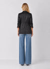 Satin Blazer With Lace Trim