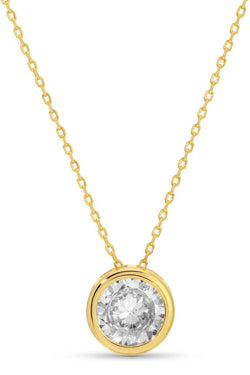 Bold Contemporary Faux Diamond Necklace