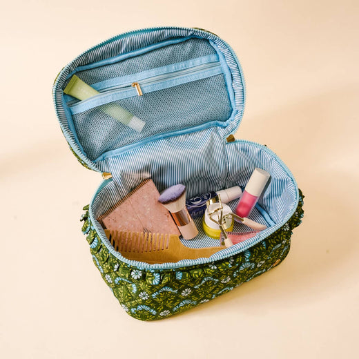 Glam & Go Quilted Cosmetic Bag