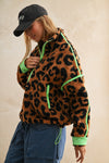 Leopard Sherpa Pullover