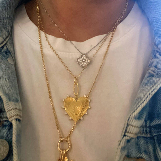 Initial Heart Charm
