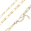 18K GP Paperclip Chain Necklace