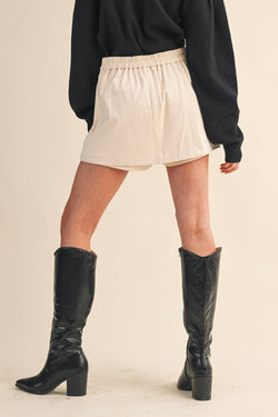 Studded High Waist Skort